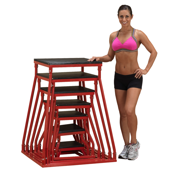 Body Solid Steel Plyo Boxes Weight Room Equipment Bigger Faster Stronger