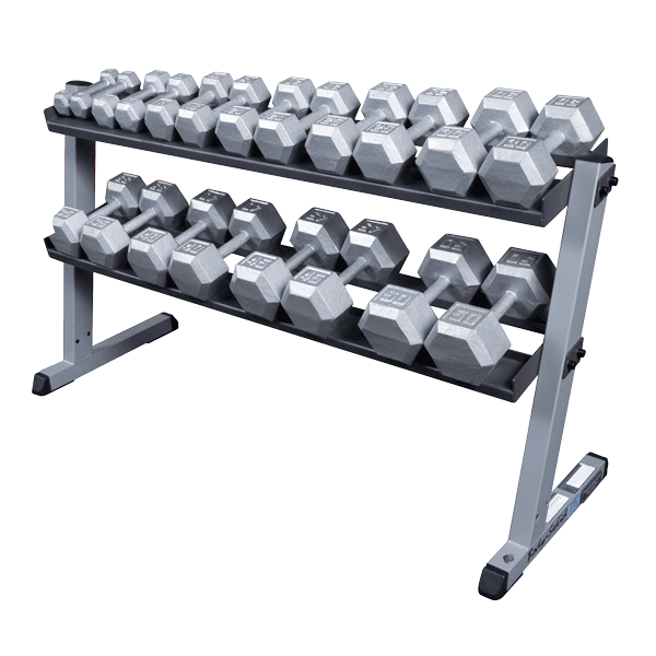 Body-Solid - 2 Tier Horizontal Dumbell Rack