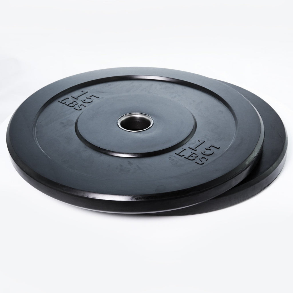 DYNAMIC  - ECONOMY BUMPER PLATES - BLACK 17.7"