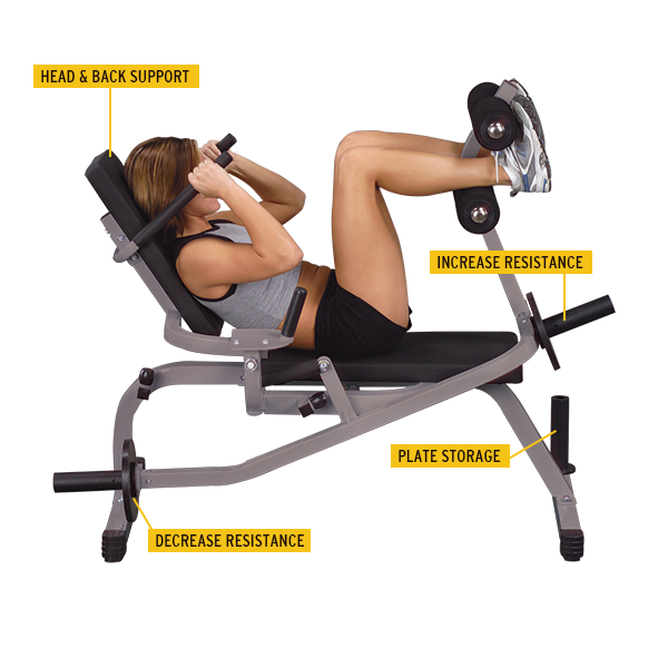Body-Solid - Horizontal Ab Crunch Bench