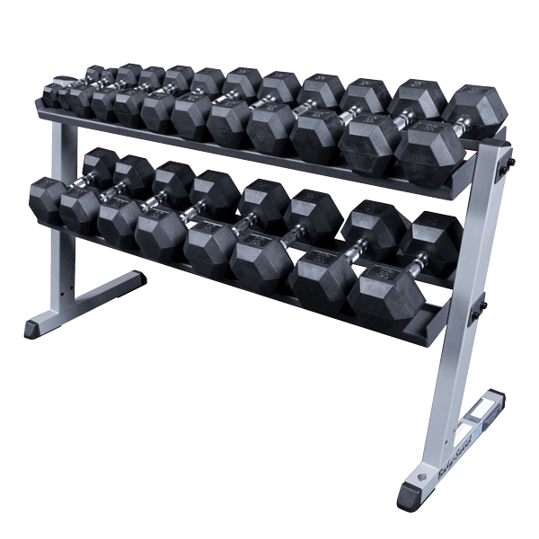 Body-Solid - 2 Tier Horizontal Dumbell Rack