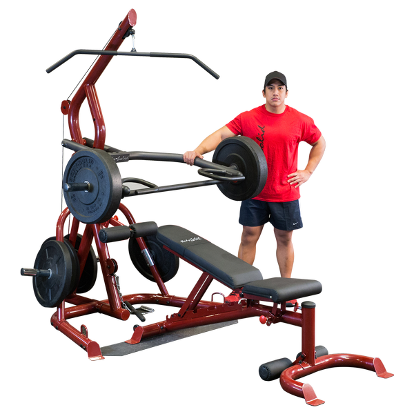 Body-Solid Corner Leverage Gym Package, Includes GFID100 Bench