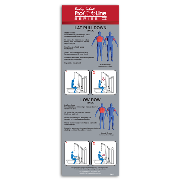 Body-Solid - PCL2 LAT PULL/ROW, 160 lb. or 235 lb. STACK