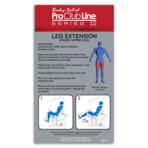 Body-Solid - PCL2 LEG EXTENSION, 160 lb. or 235 lb. STACK