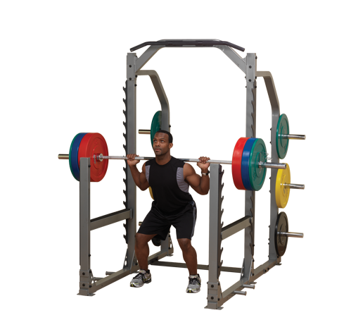 Powerline by Body-Solid Adjustable Power Rack for Weightlifting and  Strength Training