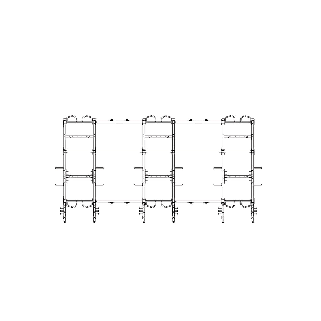 Torque X-SIEGE - 24 X 10 Foot Siege Storage Combination Rack - X1 Package