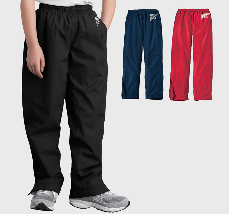 Youth sales windbreaker pants