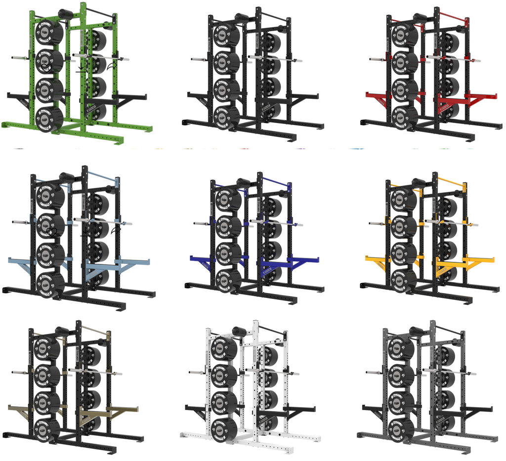 Titan G2 8' Double Half Rack Single Storage Post