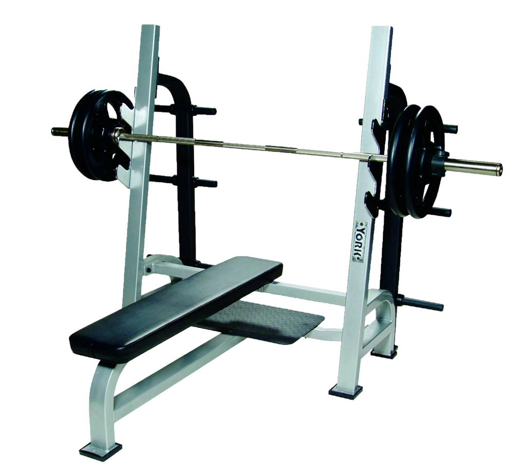 ST Olympic Flat Bench w/Gun Racks - York