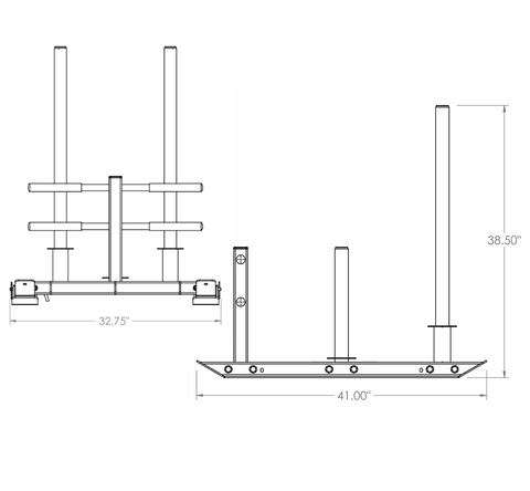 Dynamic Power Sled w/ Replaceable Hard Surface Feet