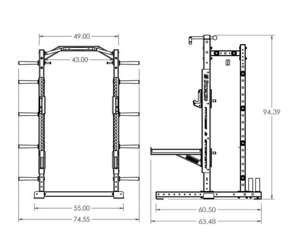 Ultra Pro 8' Half Rack