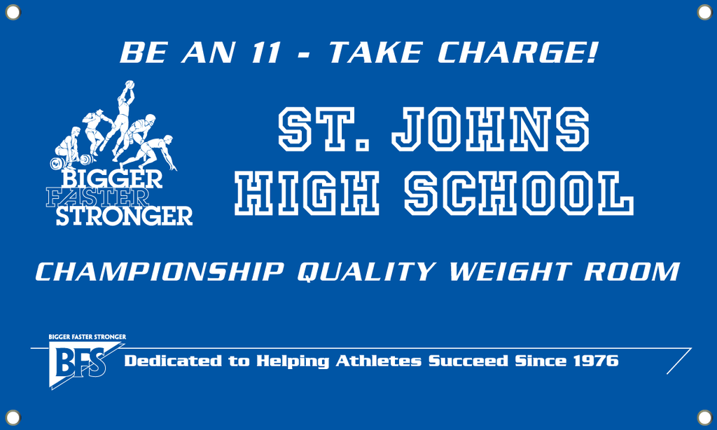 Custom Championship Weight Room Banners