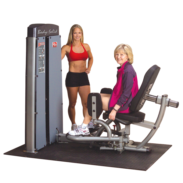 Body-Solid - DUAL INNER OUTER THIGH MACHINE, FREESTANDING, 210LB STACK