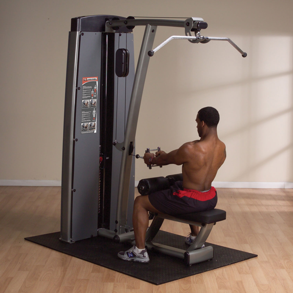 Body-Solid - DUAL LAT/ROW-MACHINE, FREESTANDING 210LB STACK