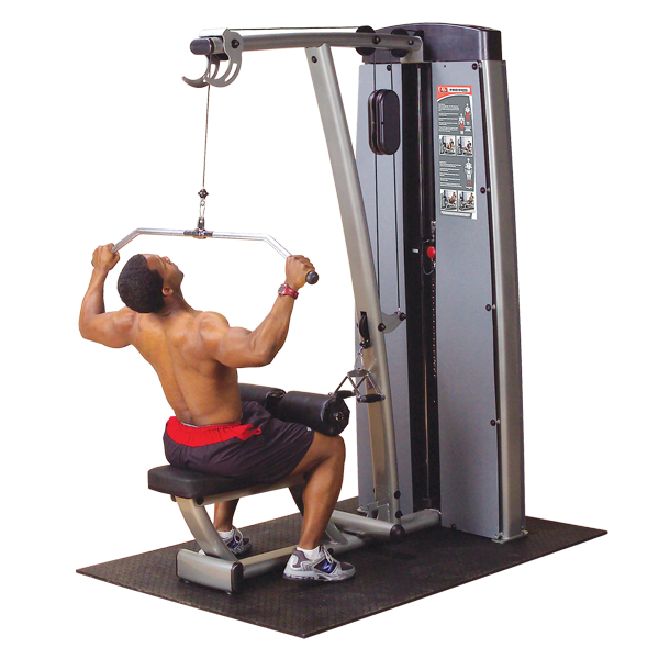 Body-Solid - DUAL LAT/ROW-MACHINE, FREESTANDING 210LB STACK