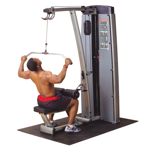 Body-Solid - DUAL LAT/ROW-MACHINE, FREESTANDING 210LB STACK