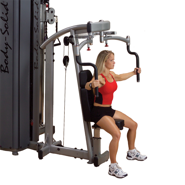 Body-Solid - DUAL PEC/FLY-STATION, DGYM 210LB STACK