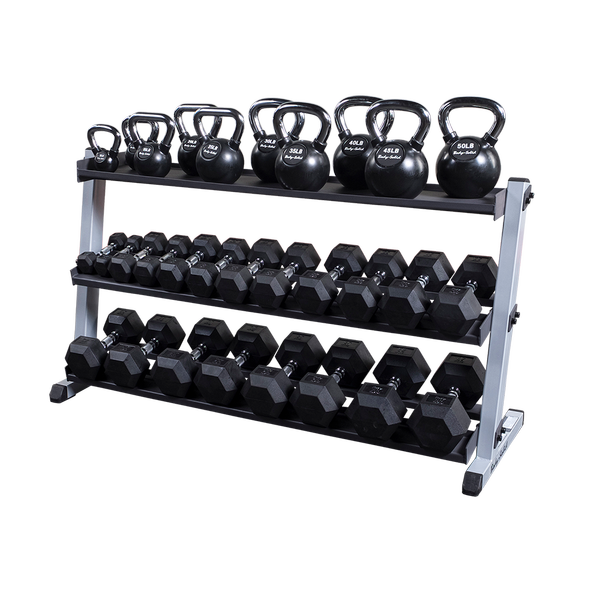 Body Solid GDR60 KETTLEBELL SHELF Weight Room Equipment Bigger Faster Stronger