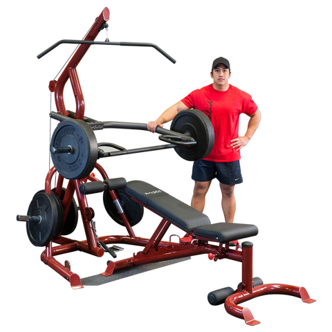 Body-Solid - Corner Leverage Gym Package, Includes GFID100 Bench