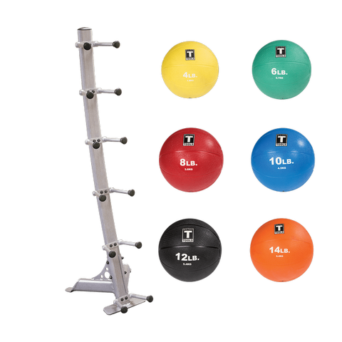 Body-Solid - GMR10 + 4,6,8,10,12,14 LB Medicine Balls