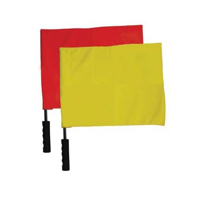 Soccer Linesman Flad-Red/Yellow