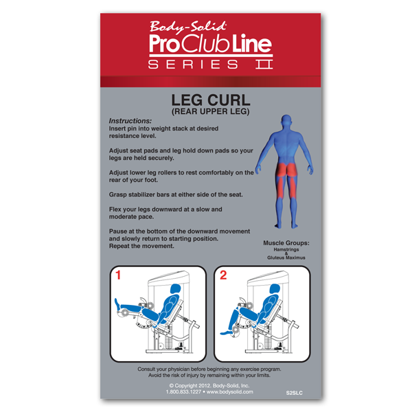 Body-Solid - PCL2 SEATED LEG CURL, 160 lb. or 235 lb. STACK