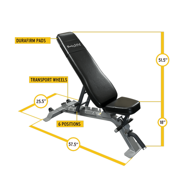 Body-Solid - ProClubline Flat, Incline Bench