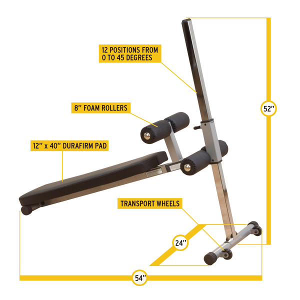Body-Solid - Adjustable Ab Bench