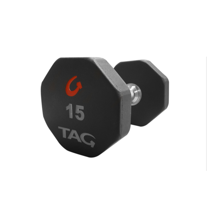 TAG 8 Sided Premium Ultrathane Dumbbell PAIRS