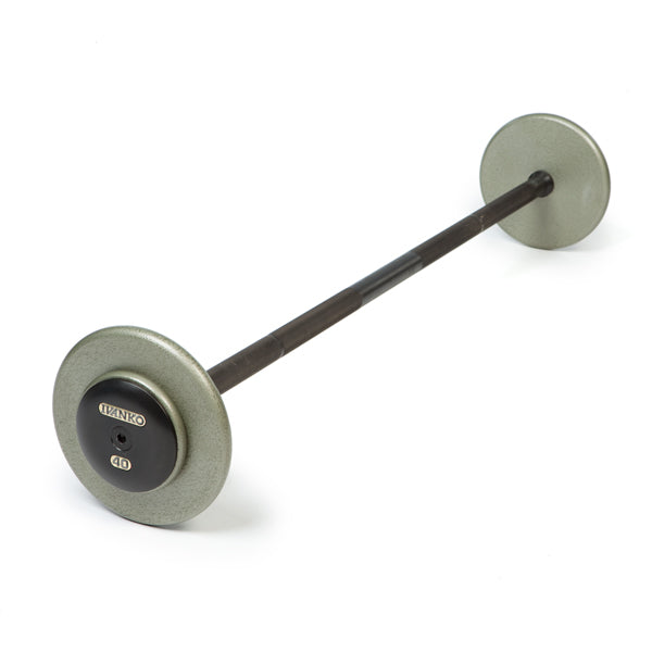 Ivanko Cast- Iron Black Oxide, Machined Fixed Straight Barbells