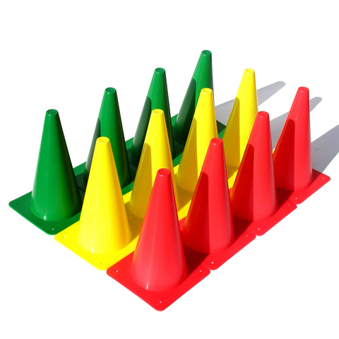 Stoplight Cones 12" - Set of 12