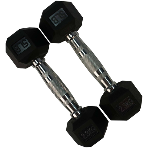 Torque Dumbbells - Rubber Hexagon