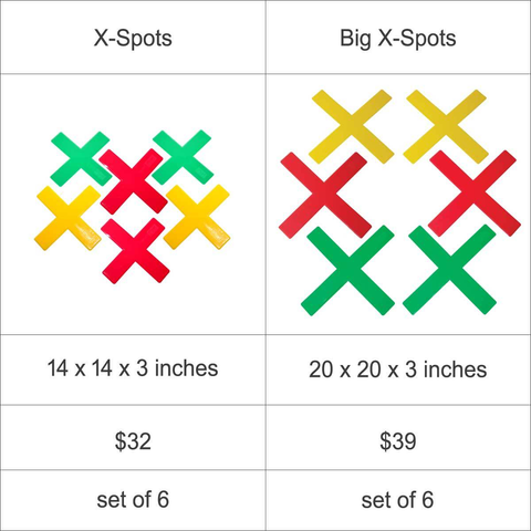 Big X-Spots 20" - Set of 6