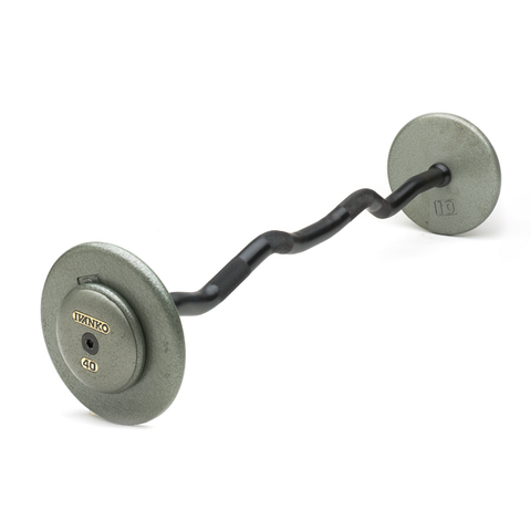 Ivanko  Cast-Iron, Fixed EZ Curl Barbells (gray)