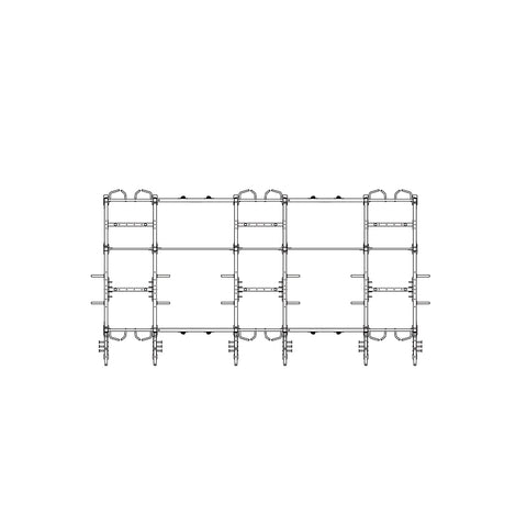 Torque X-SIEGE - 24 X 10 Foot Siege Storage Combination Rack - X1 Package