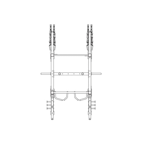 Torque X-SIEGE - 24 X 4 Foot Siege Storage Cable Rack - X1 Package